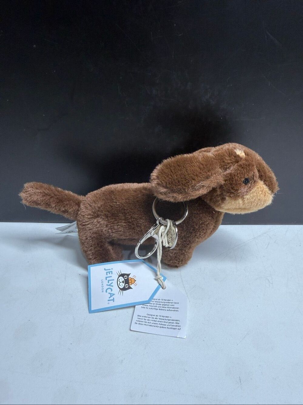 NWT Jellycat Otto Sausage Dog Bag Charm